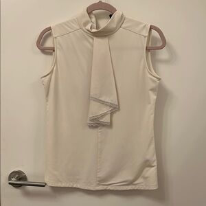 Elegant Cream Sleeveless Top